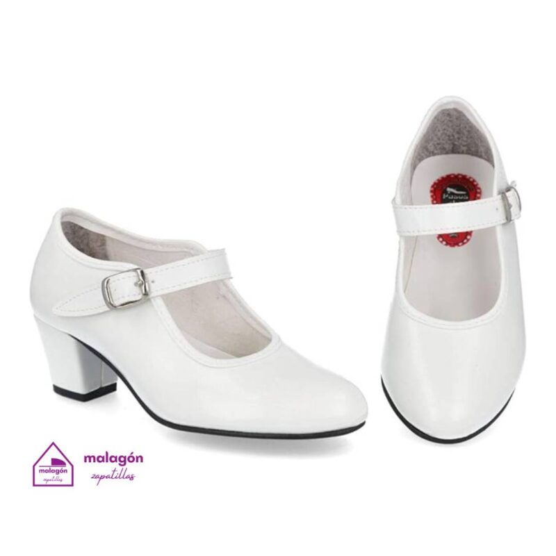 Zapatillas en Córdoba - Calzados Malagón Confort - Zapatos de Baile Flamenca Blanco
