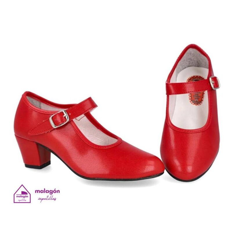Zapatillas en Córdoba - Calzados Malagón Confort - Zapatos de Baile Flamenca Rojo