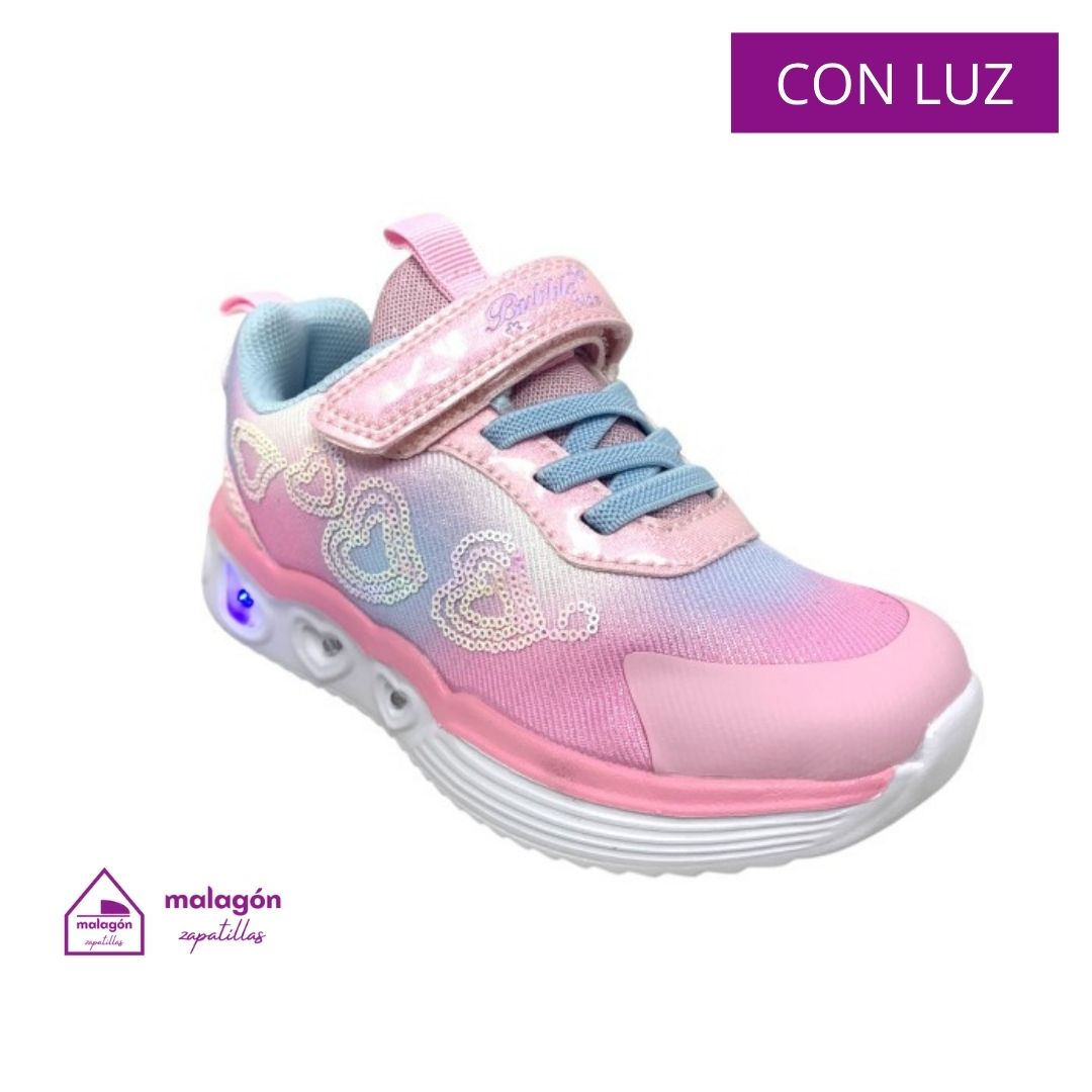 Zapatillas para niño Bubble Kids Bobble C1271 rosa con luces Zapatillas para niño Bubble Kids Bobble C1271 rosa con luces