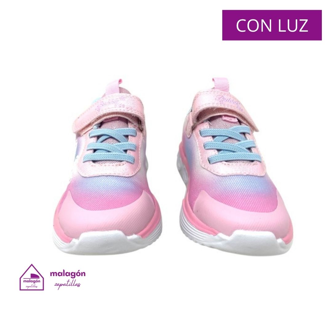 Zapatillas para niño Bubble Kids Bobble C1271 rosa con luces Zapatillas para niño Bubble Kids Bobble C1271 rosa con luces