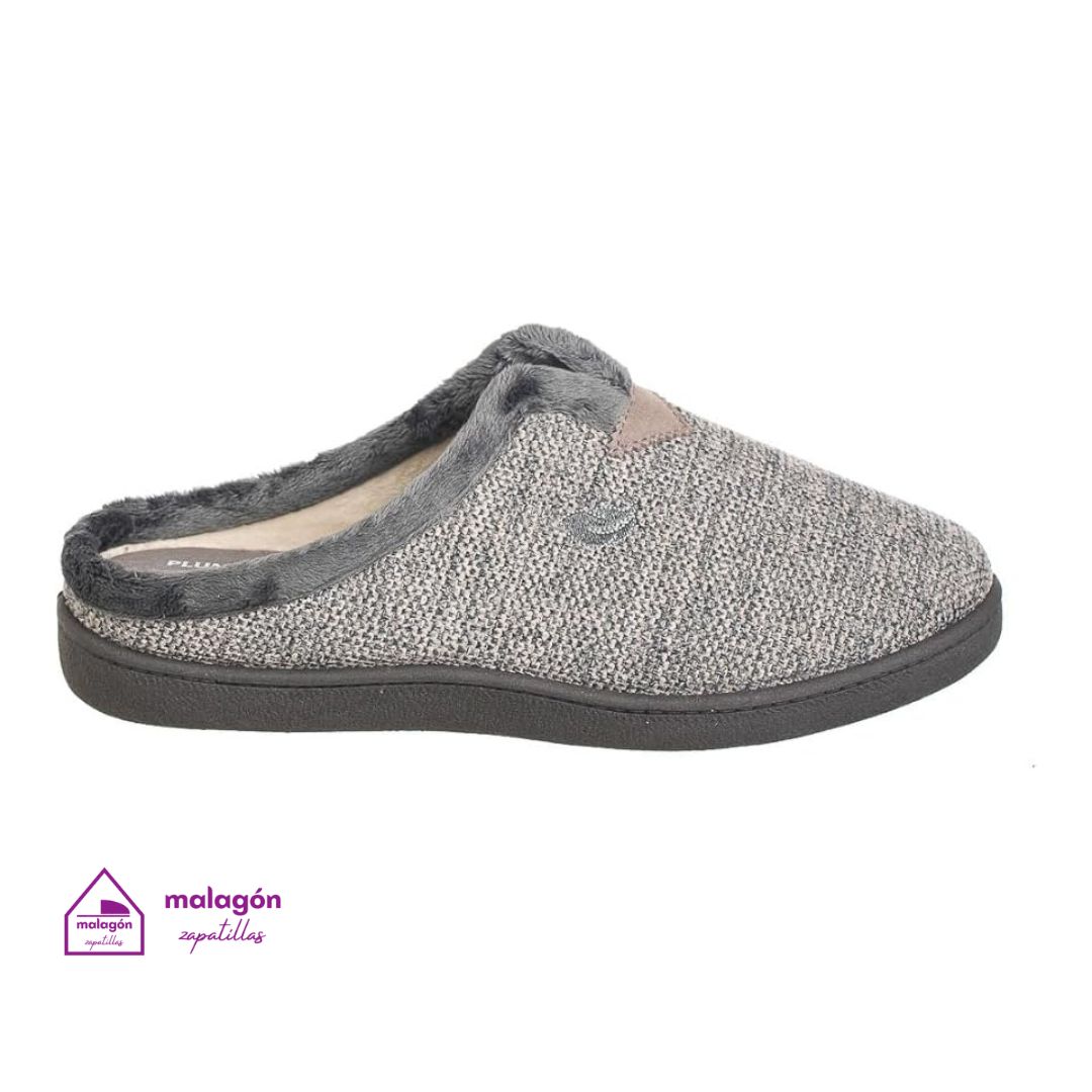 Zapatillas de casa caballero Plumaflex Roal 12017 Gris Zapatillas de casa caballero Plumaflex Roal 12017 Gris